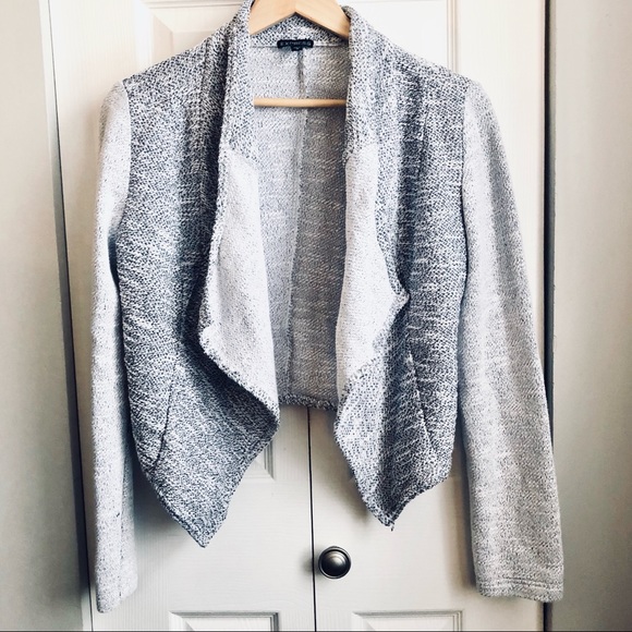 Express Jackets & Blazers - Open Front Knit Jacket Blazer Heather Grey EXPRESS